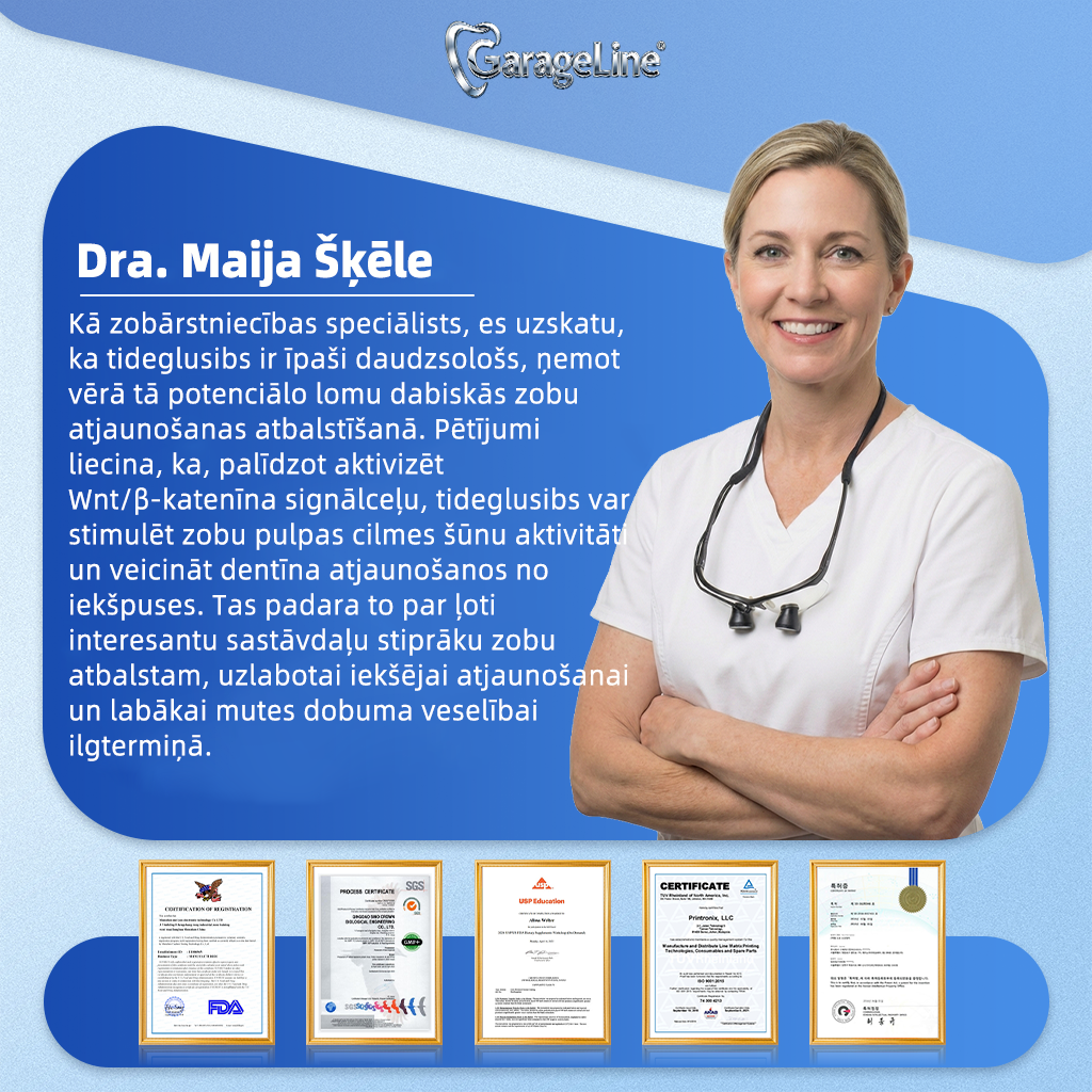GarageLine®🦷8️⃣ TIDEGLUSIB ZOBU UN SMAGANU NanoLabošanas Šķīstošās Balinošās Sloksnes✨ (Atbalsta zobu atjaunošanu un palīdz mazināt smaganu diskomfortu un citas bieži sastopamas mutes dobuma problēmas